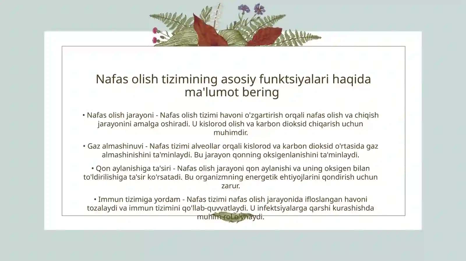 Nafas olish sistemasi anomaliyalari 3