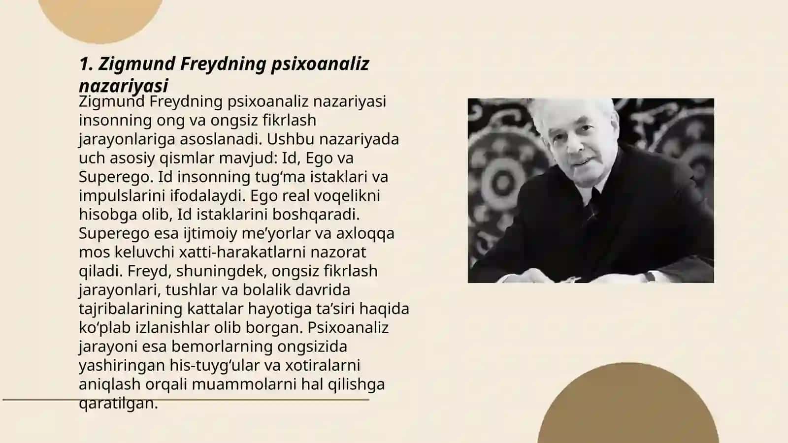 Zigmund Freydning psixoanaliz nazariyasi 3