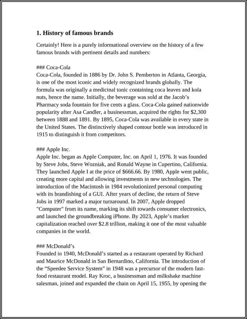 FAMOUS BRANDS History Overview 3