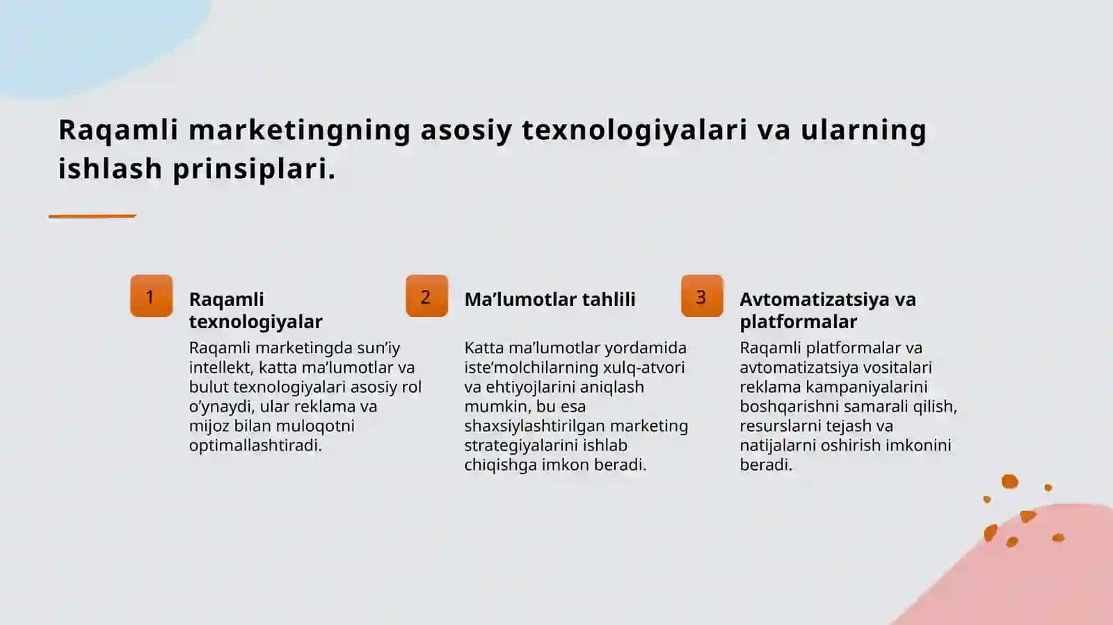 XXI asrda marketing 3