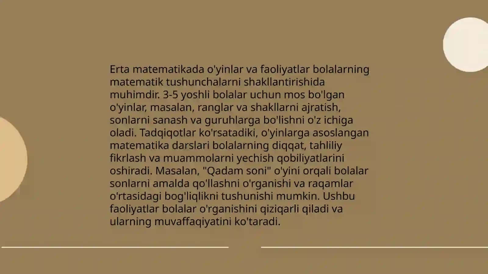 Erta matematika darslari 3