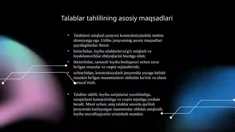 Talablar tahlili va ularning ahamiyati 3
