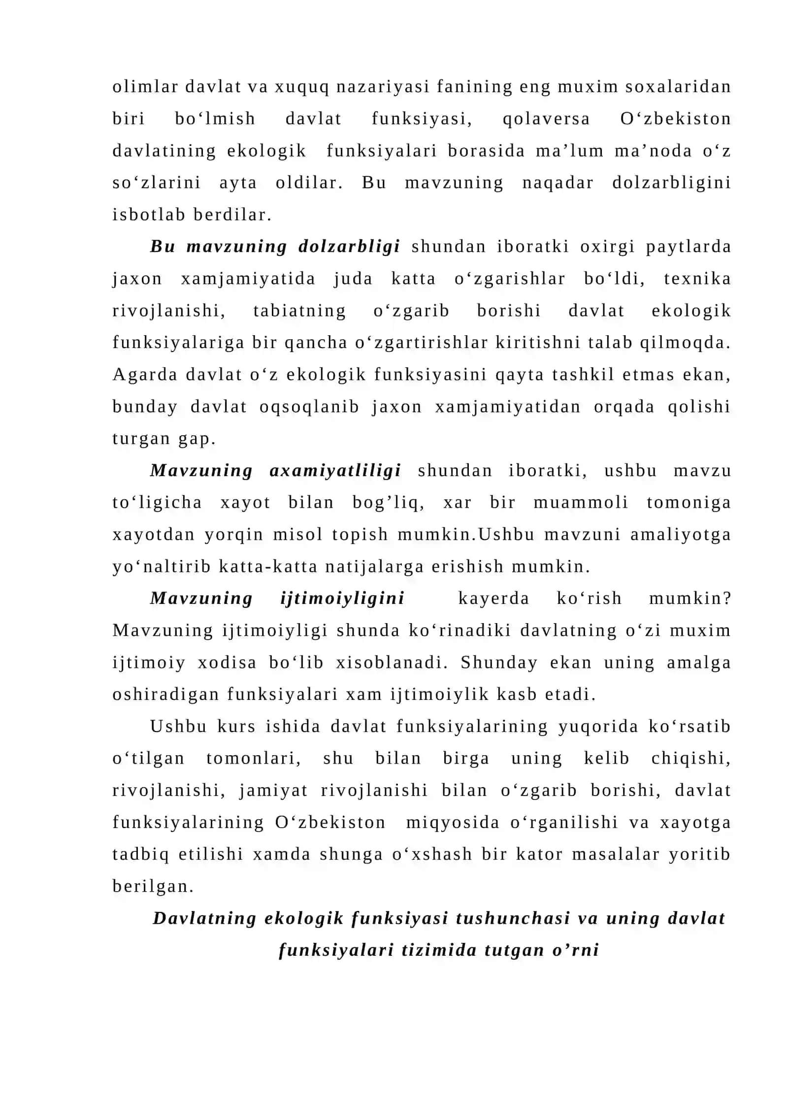 Davlatning ekologik funksiyasi 3