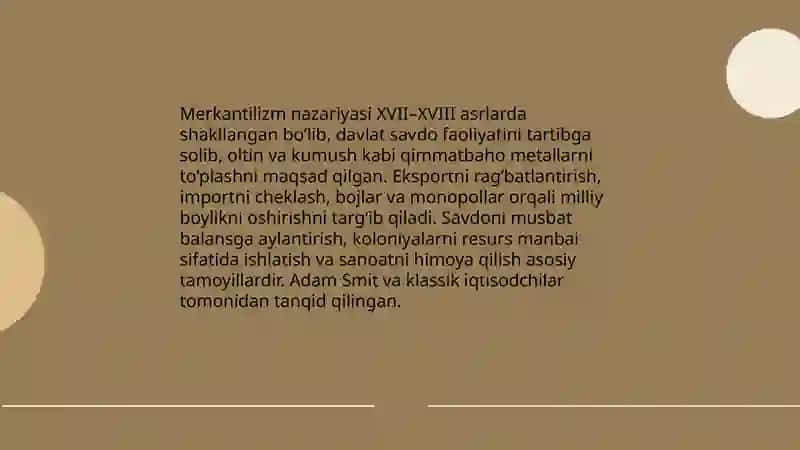 Xalqaro savdo nazariyalari 3