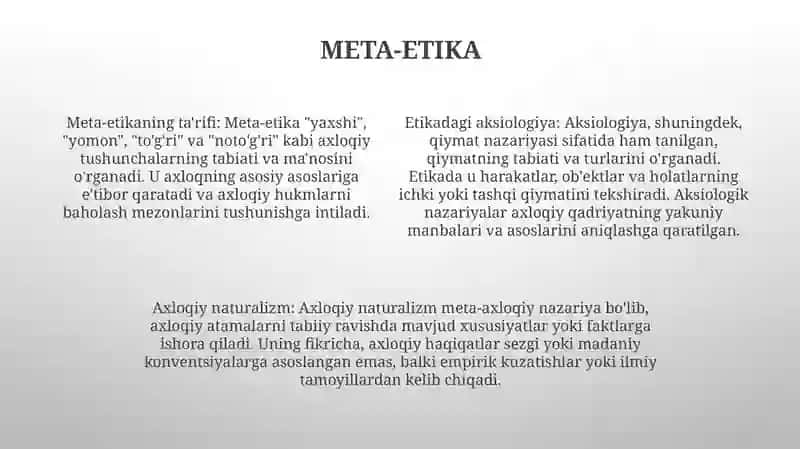 Axloq Falsafasi (Etika) 3