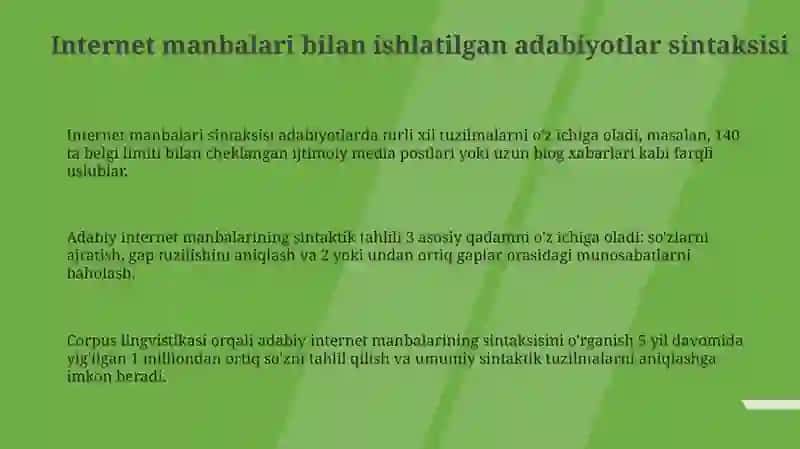 Internet manbalarining sintaktik tahlili 3