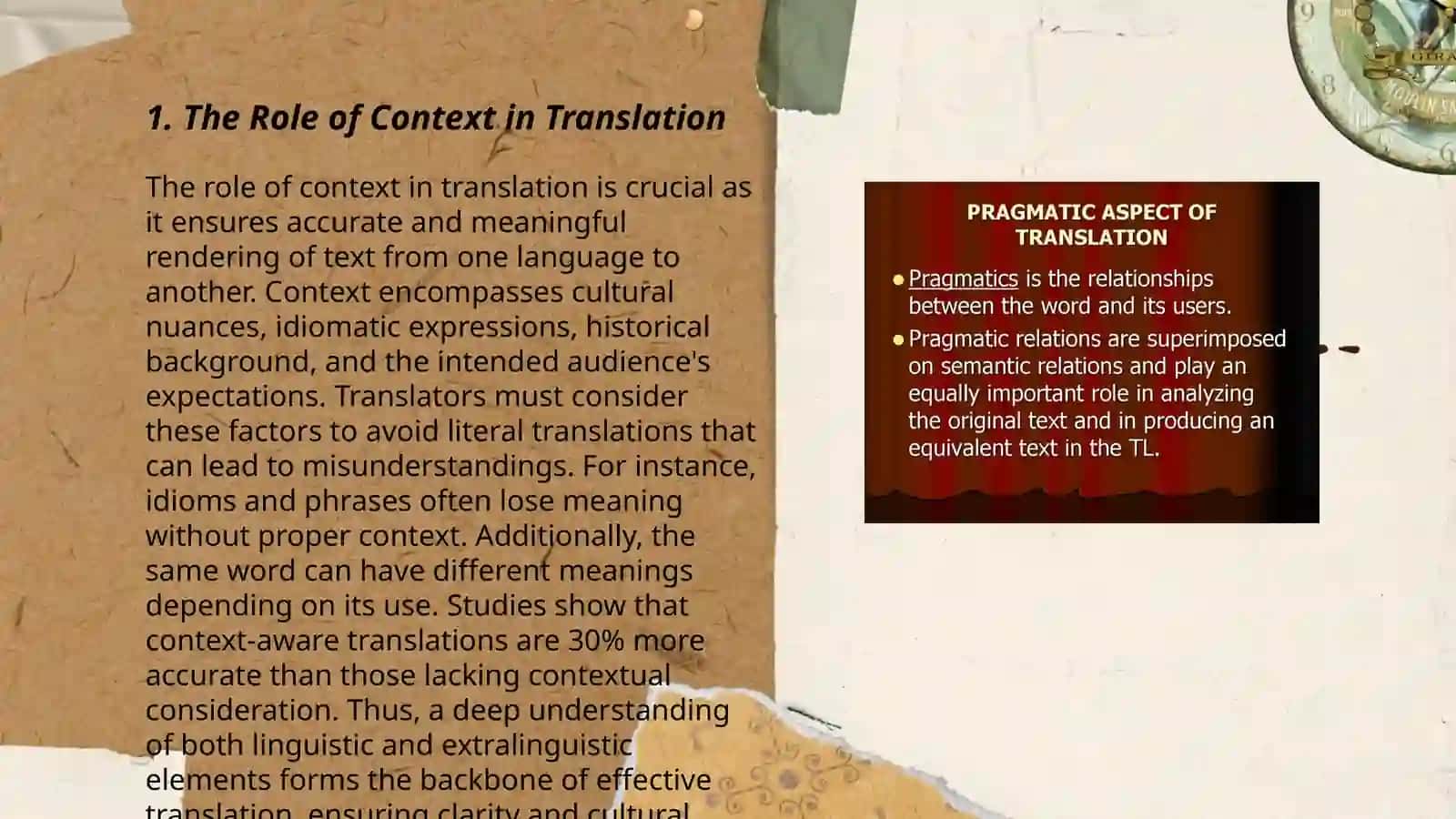 Pragmatic aspects of translation 3