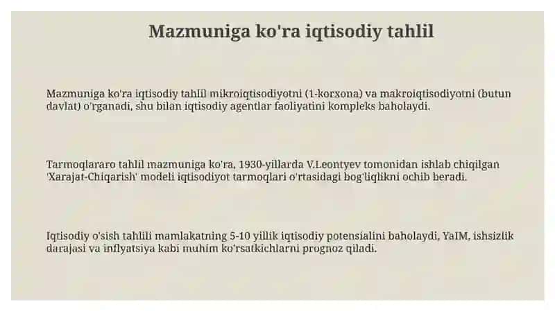 Iqtisodiy tahlil 3