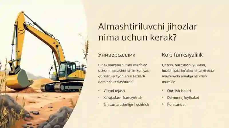 Ekskavatorlarning Almashtiriluvchi Jihozlari 3