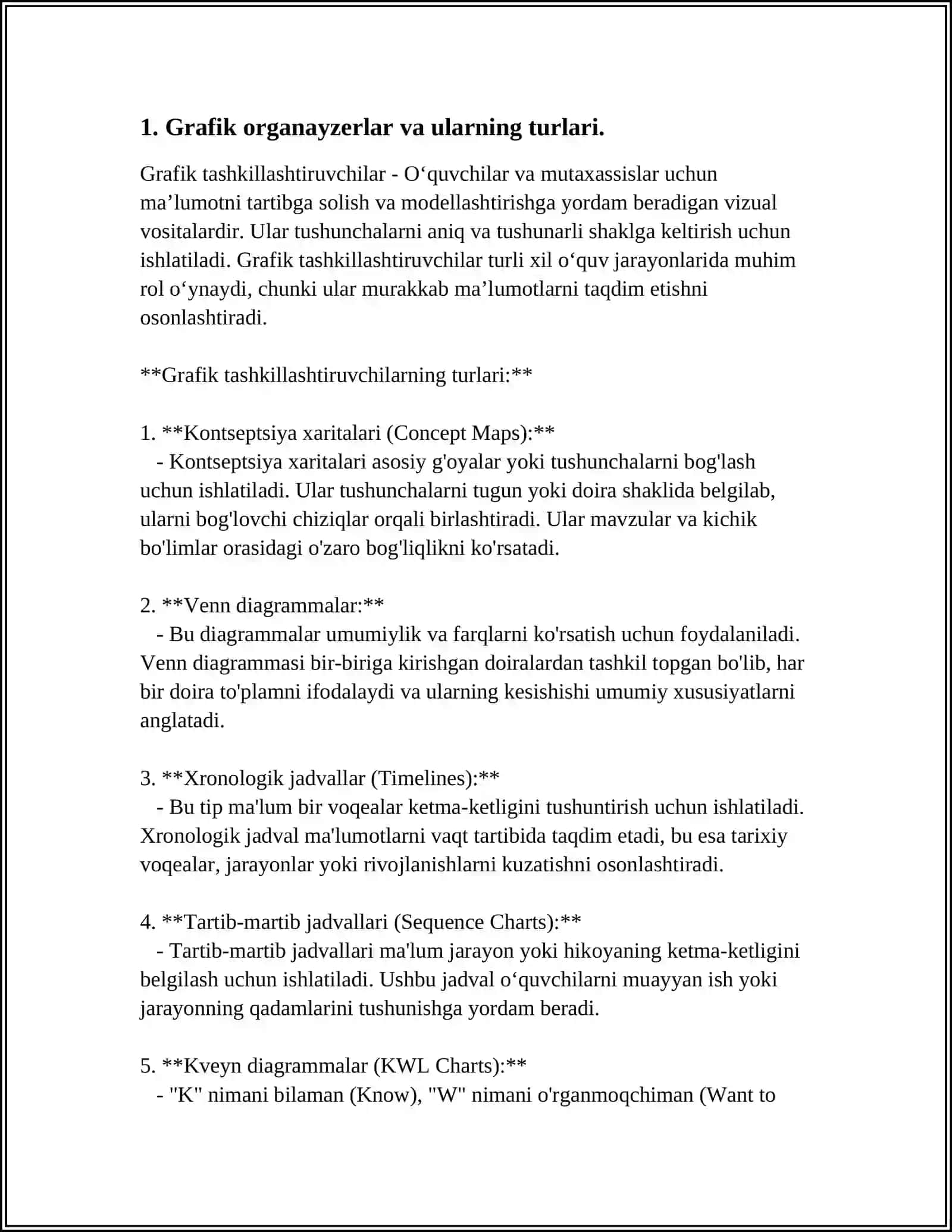 INNOVATSION ÕQITISHDA GRAFIK ORGANAYZERLAR 3