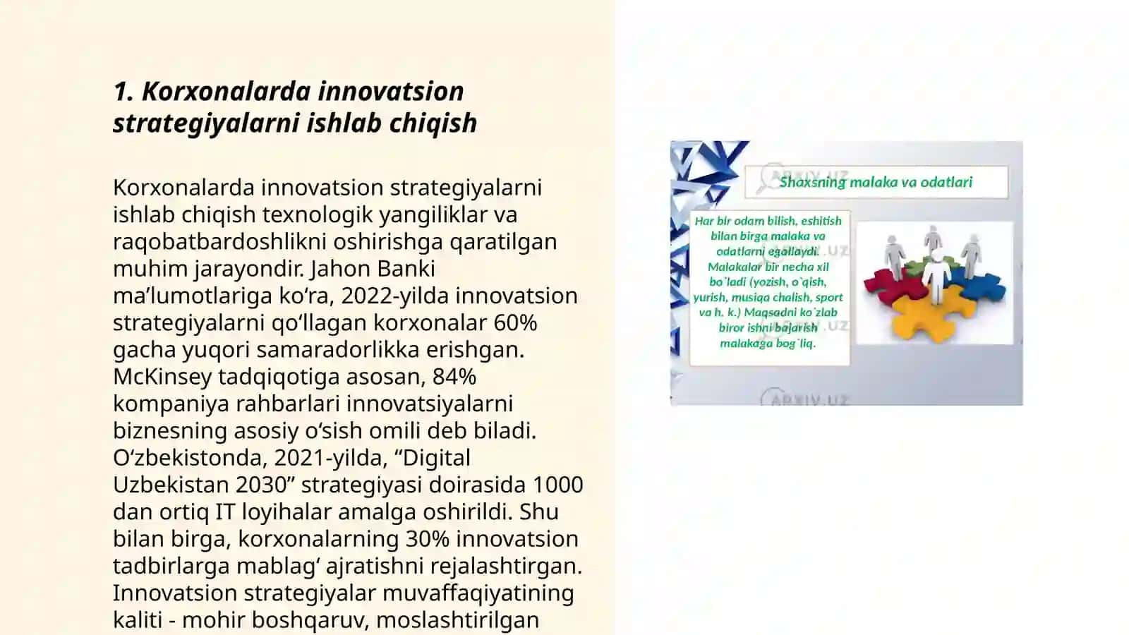 Innovatsion menejment fa’nidan mustaqil ish 3