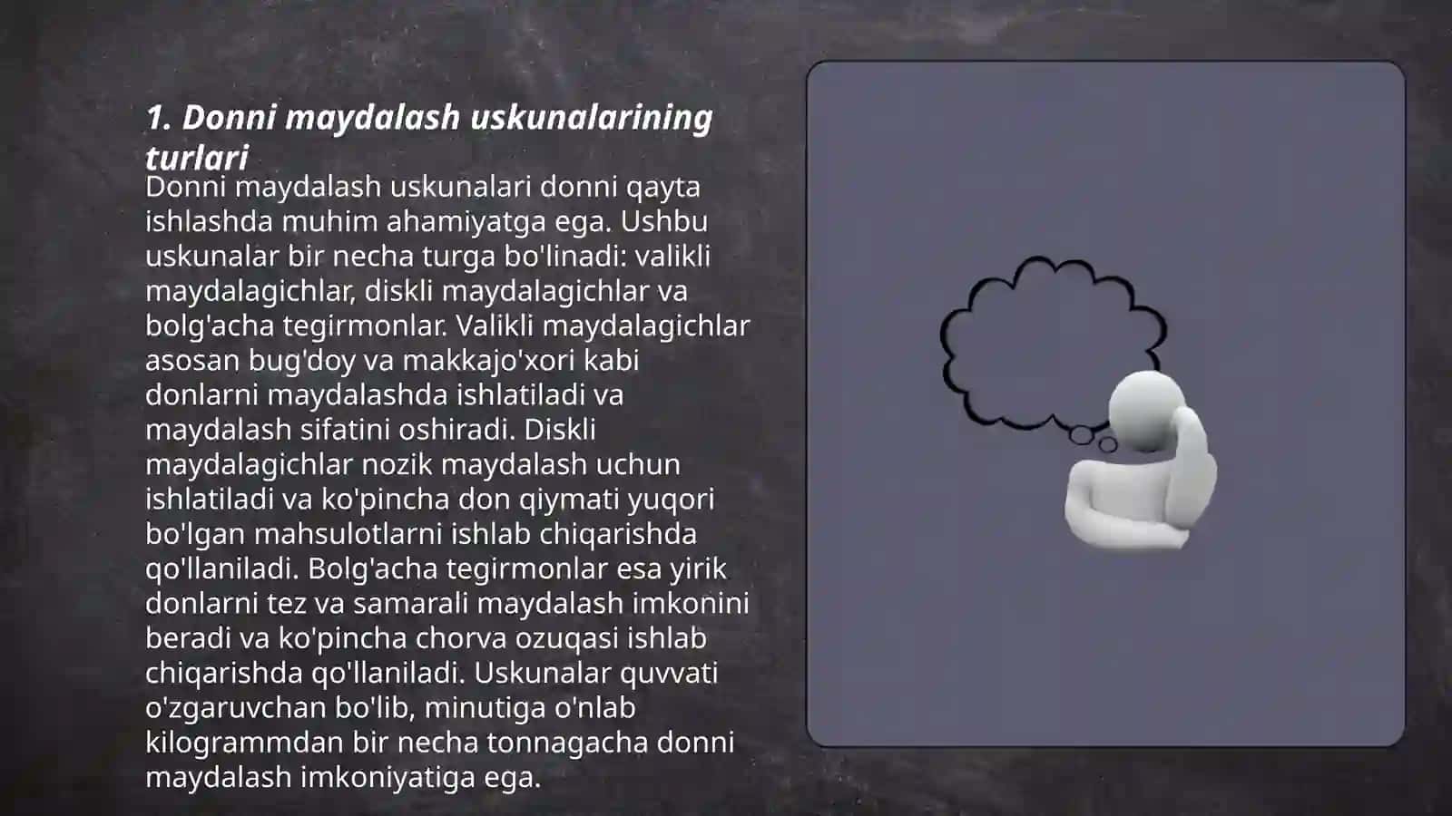 Donni maydalash uskunalari 3