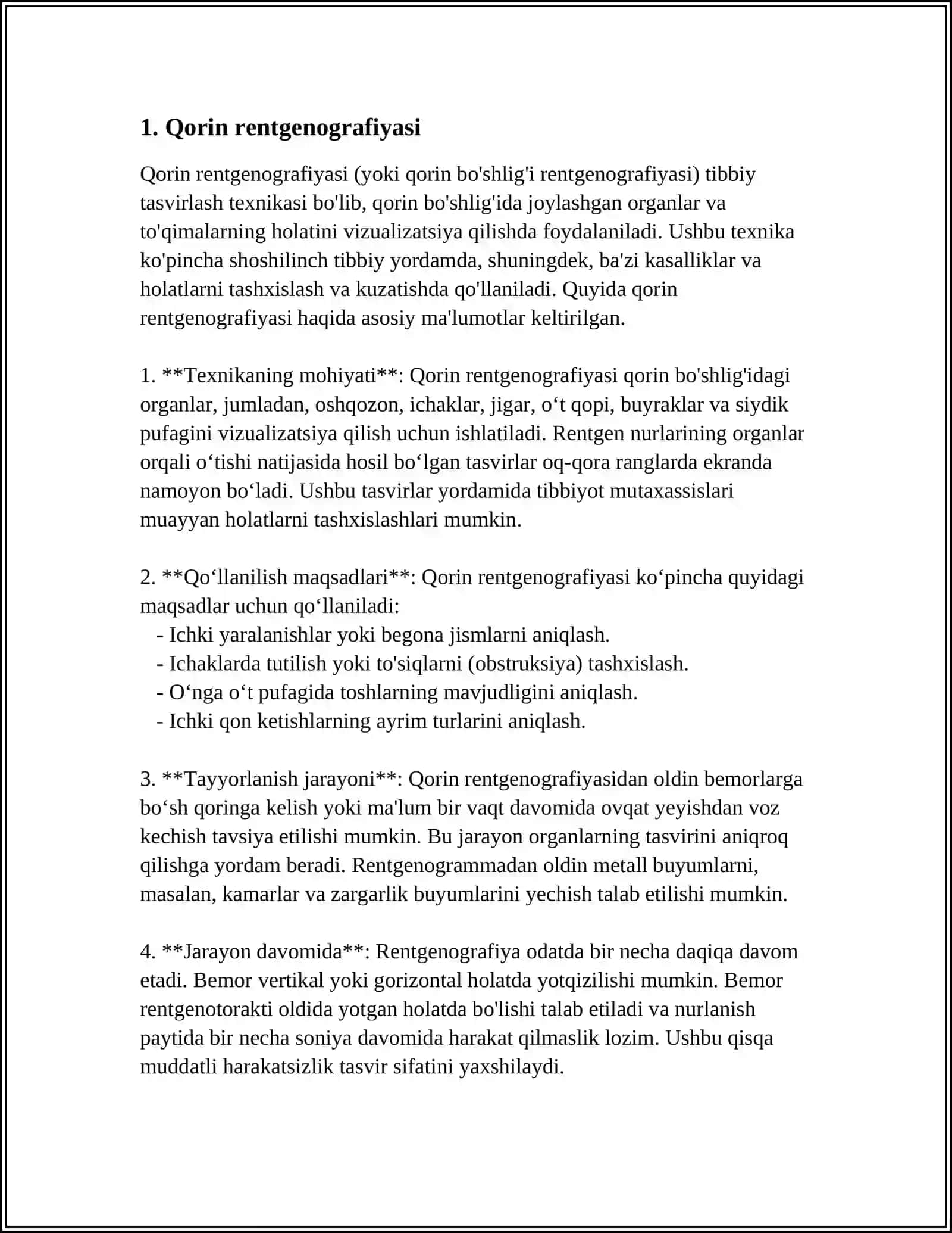 Qorin rentgenografiyasi 3