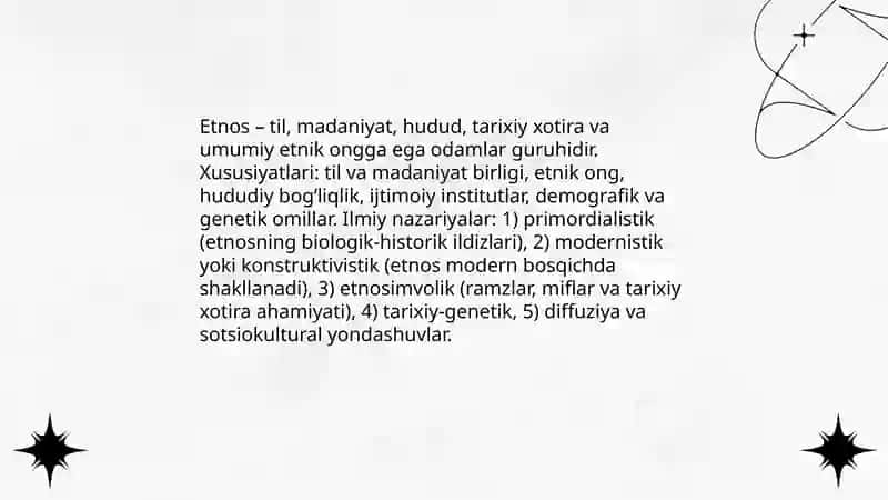 Etnos masalasida ilmiy nazariyalar 3