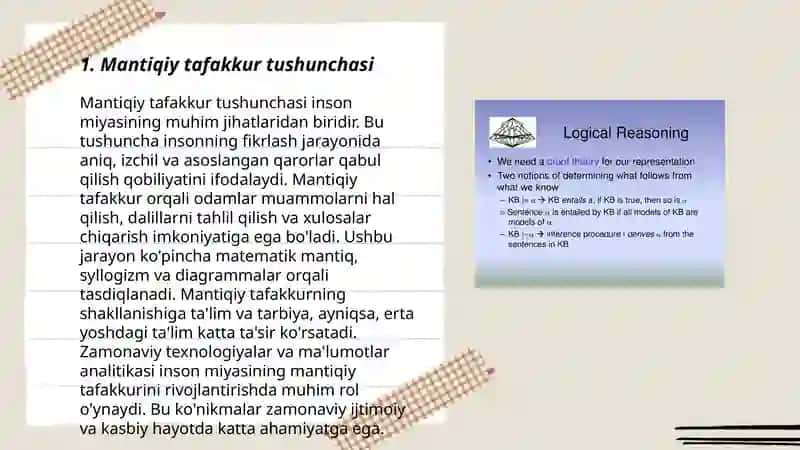 Mantiqiy tafakkur tushunchasi 3