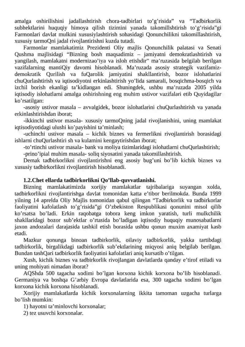 Tadbirkorlikning mohiyati 3