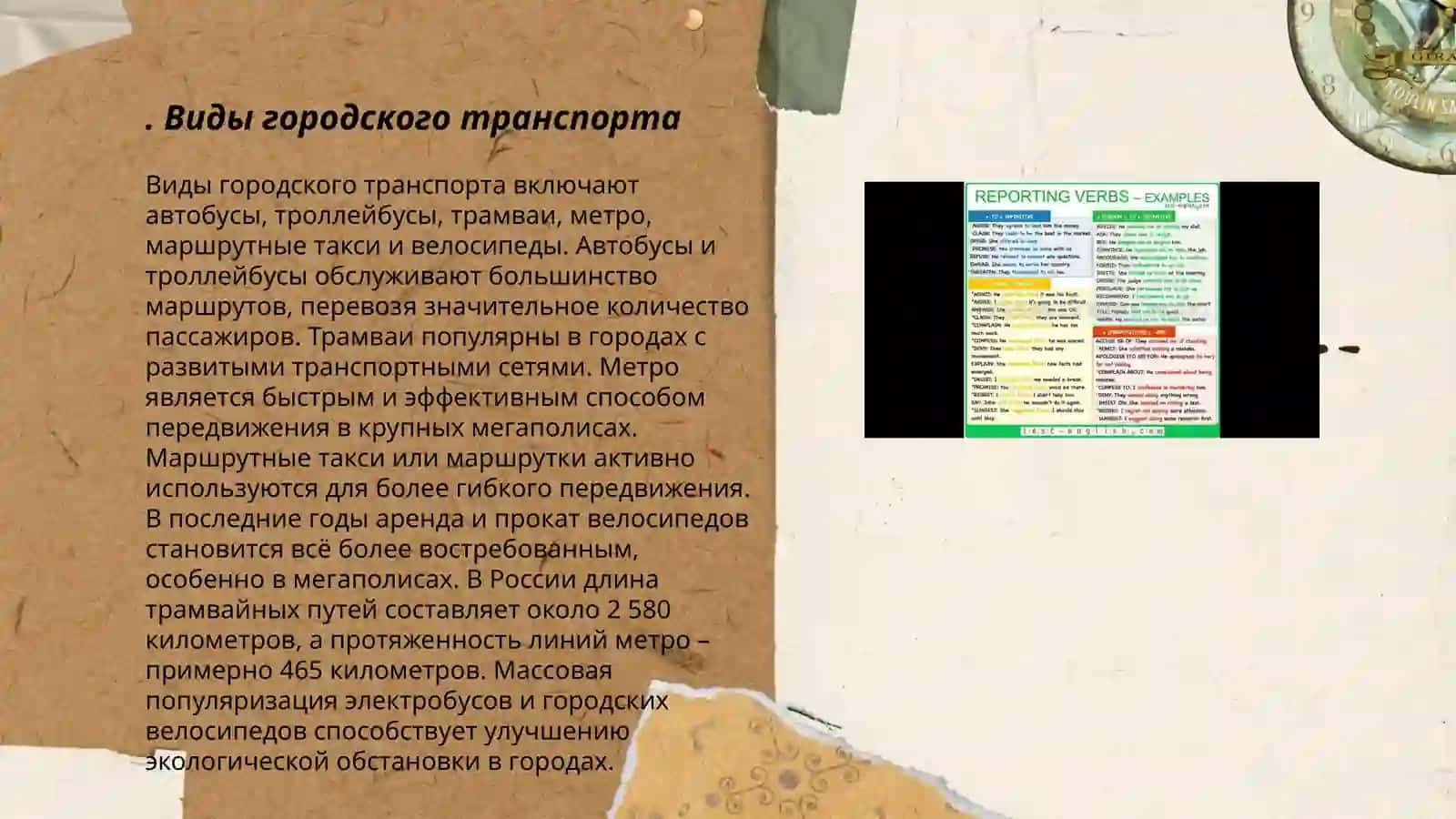 Виды городского транспорта 3