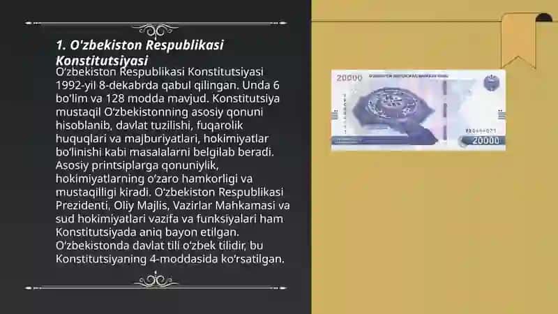 Mustaqil o'zbekiston davlati va huquqi 3