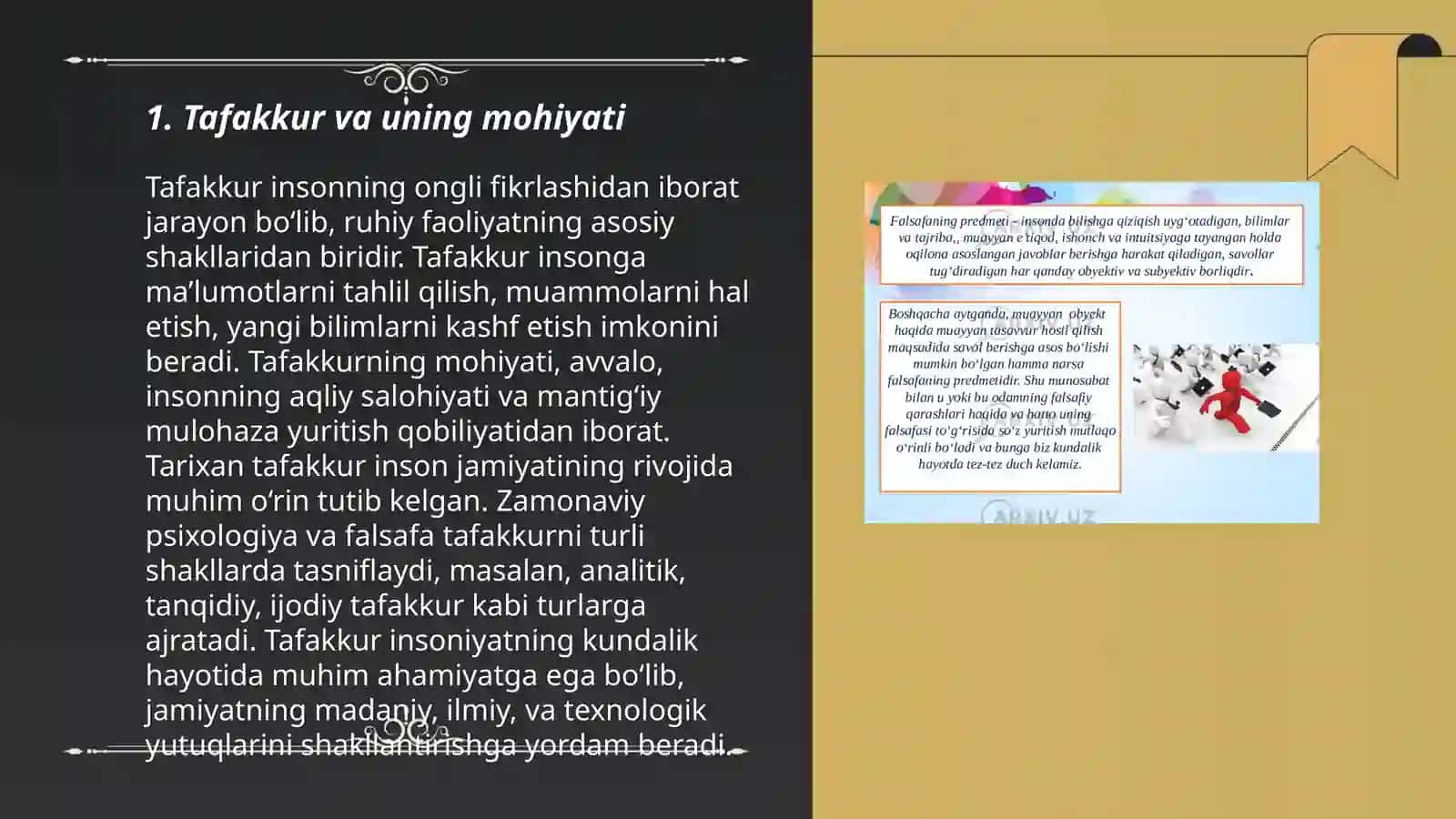 Tafakkur borasidagi nazariyalar 3