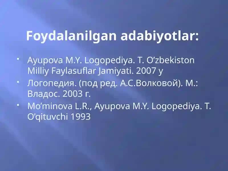 Logopediyaning maqsad va vazifalari 3