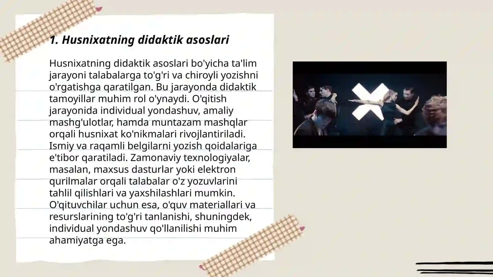 Husnixatga òrgatishning didaktik talablari va shartlari 3