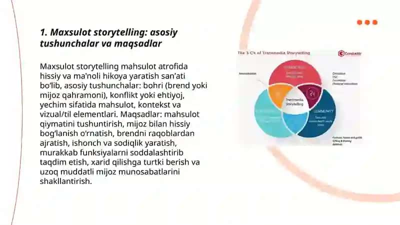 Maxsulot storytelling 3