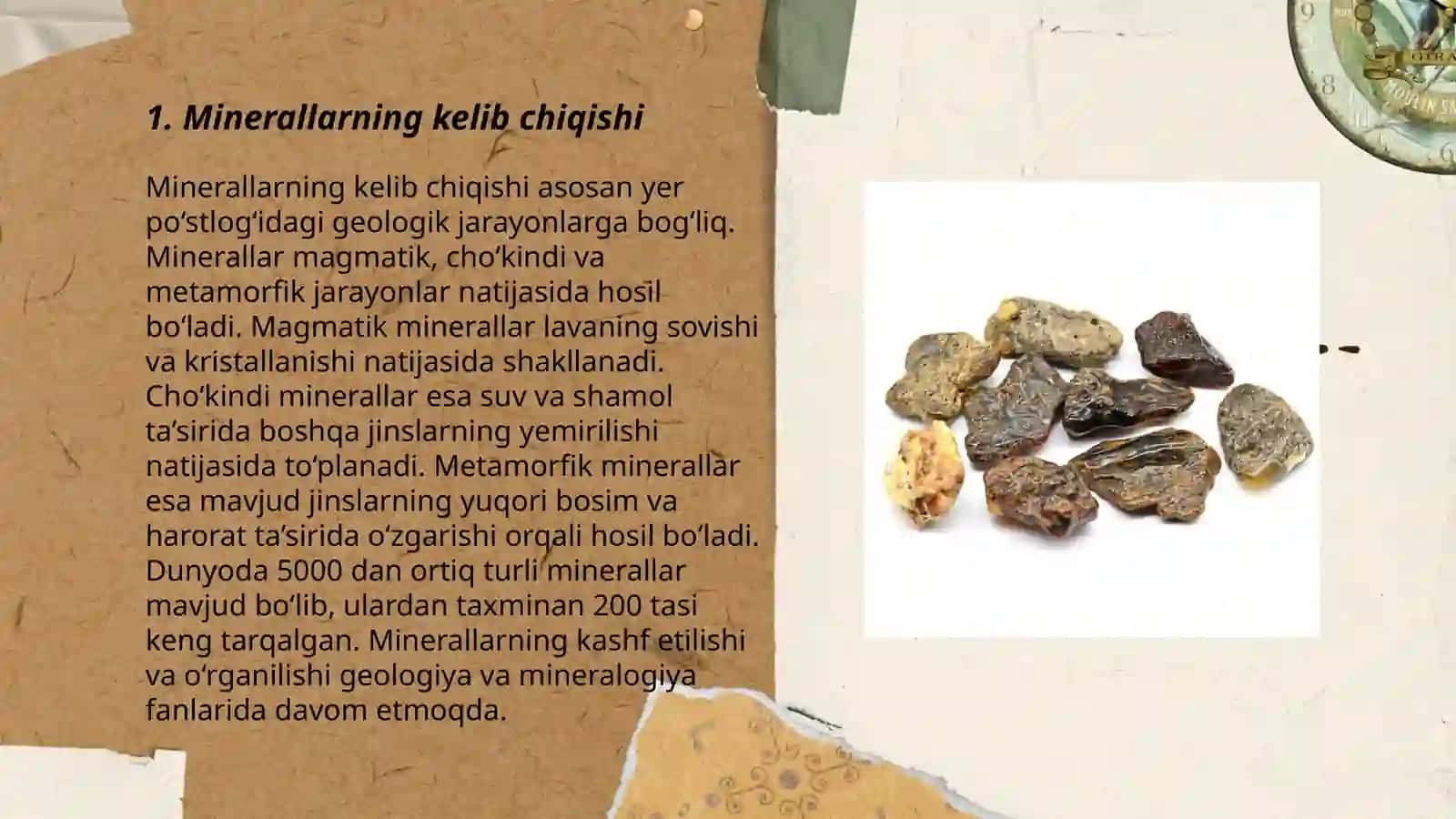 Minerllar to'grisida umumiy tushincha 3