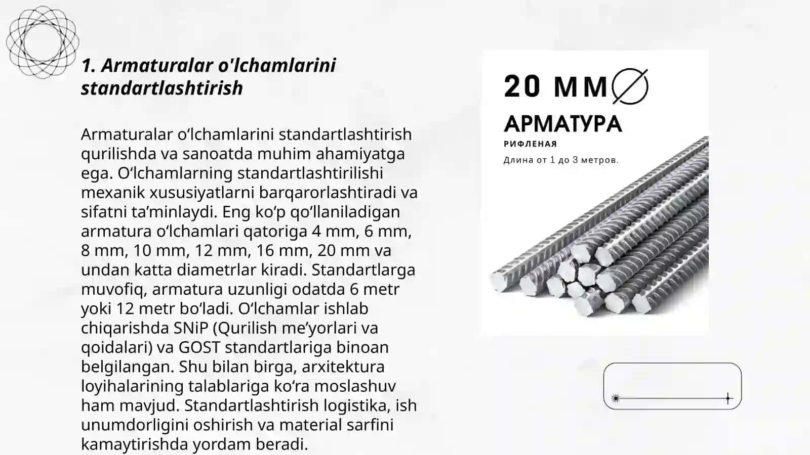 Armaturalar o'lchami va ishlatilishi 3