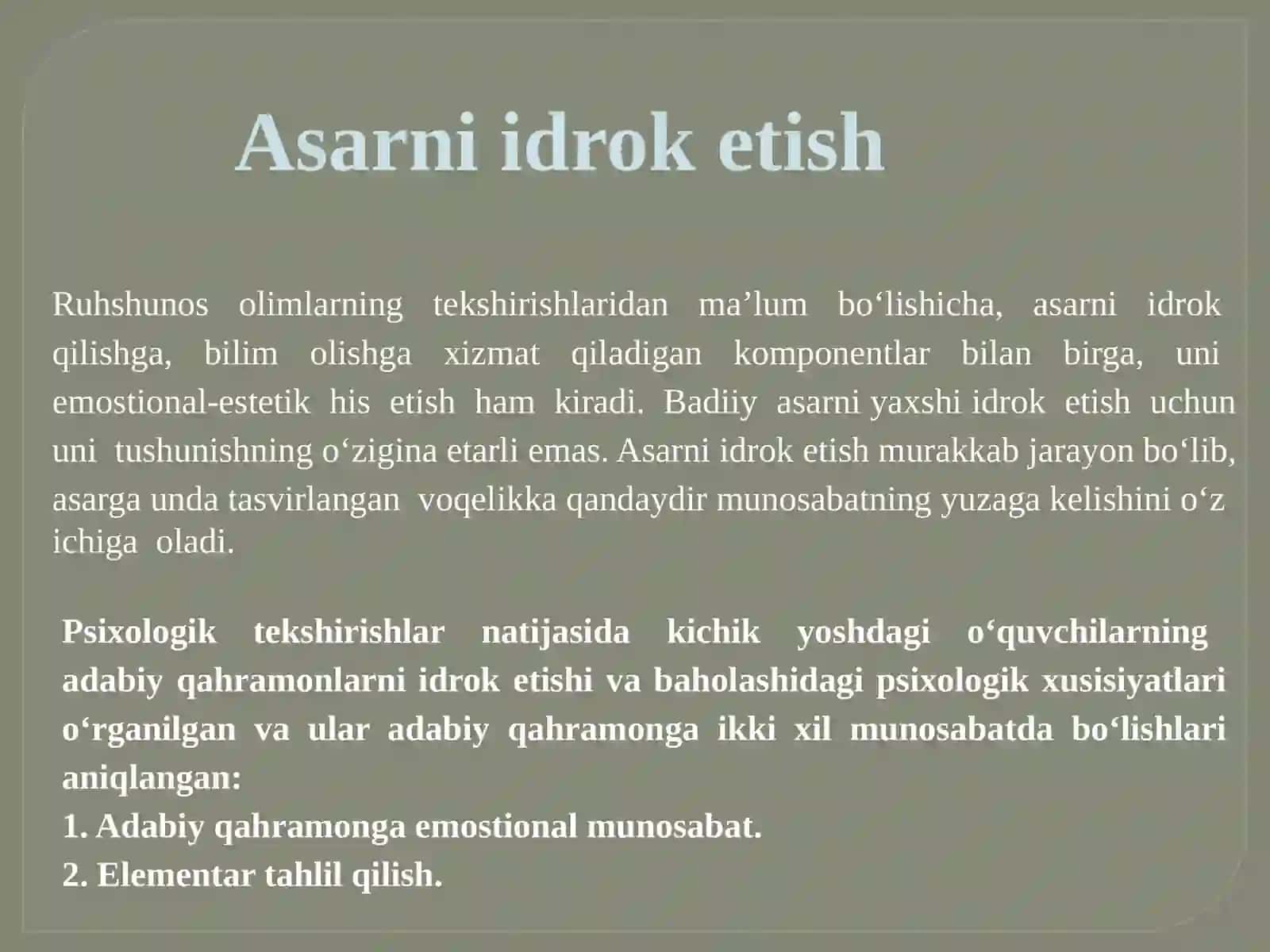 Asarni Tahlil Qilishning Adabiy Asoslari 3