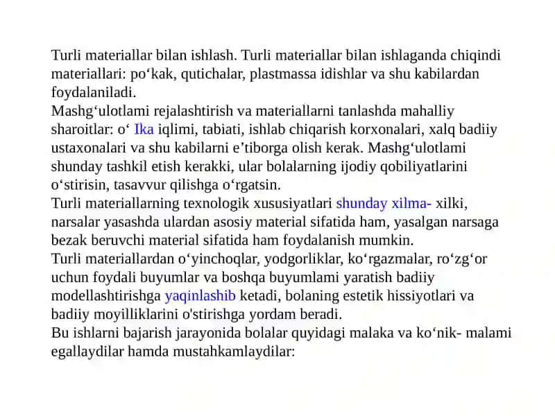 Turlixilmateriallar bilan ishlash dasturlari 3