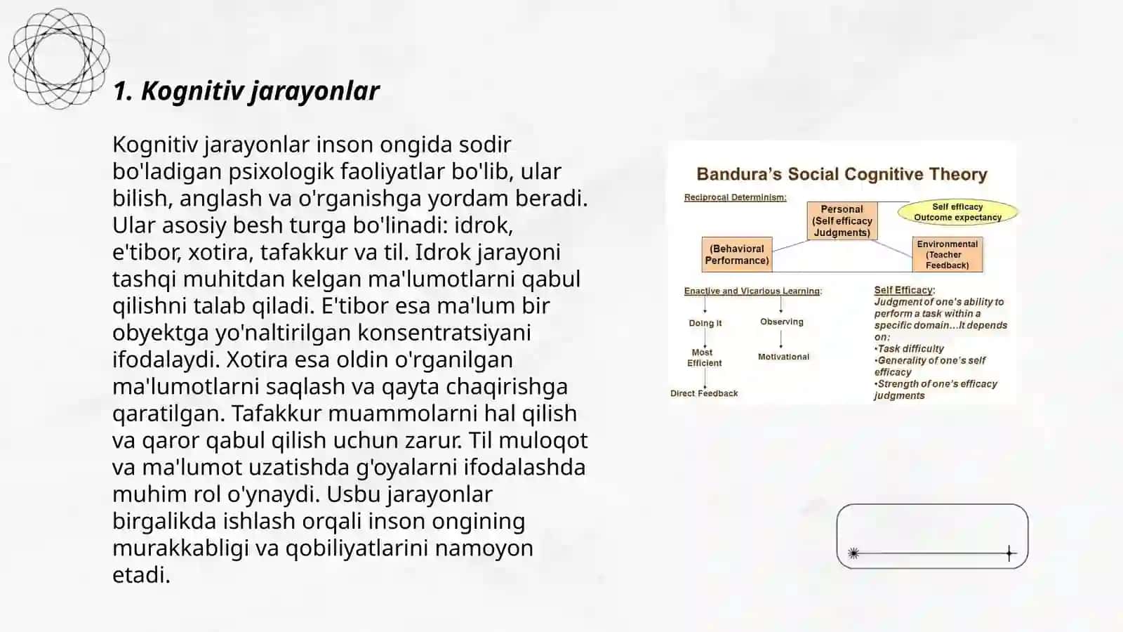 Shaxsning kognitiv nazariyalar 3
