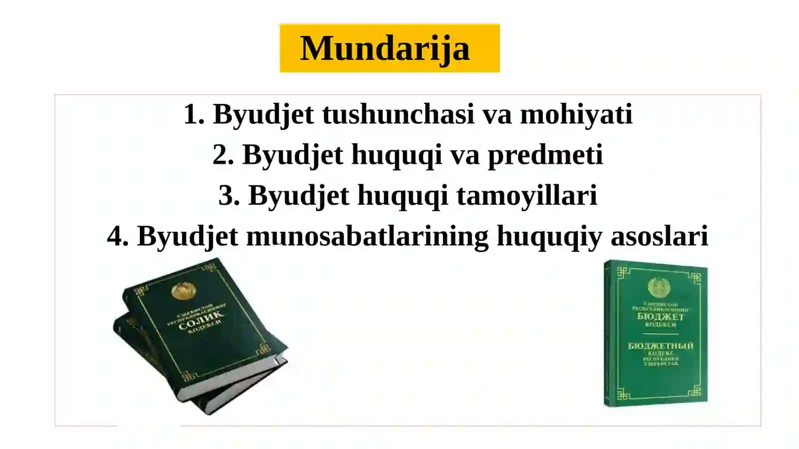 Budjetning moliyaviy-huquqiy asoslari 3