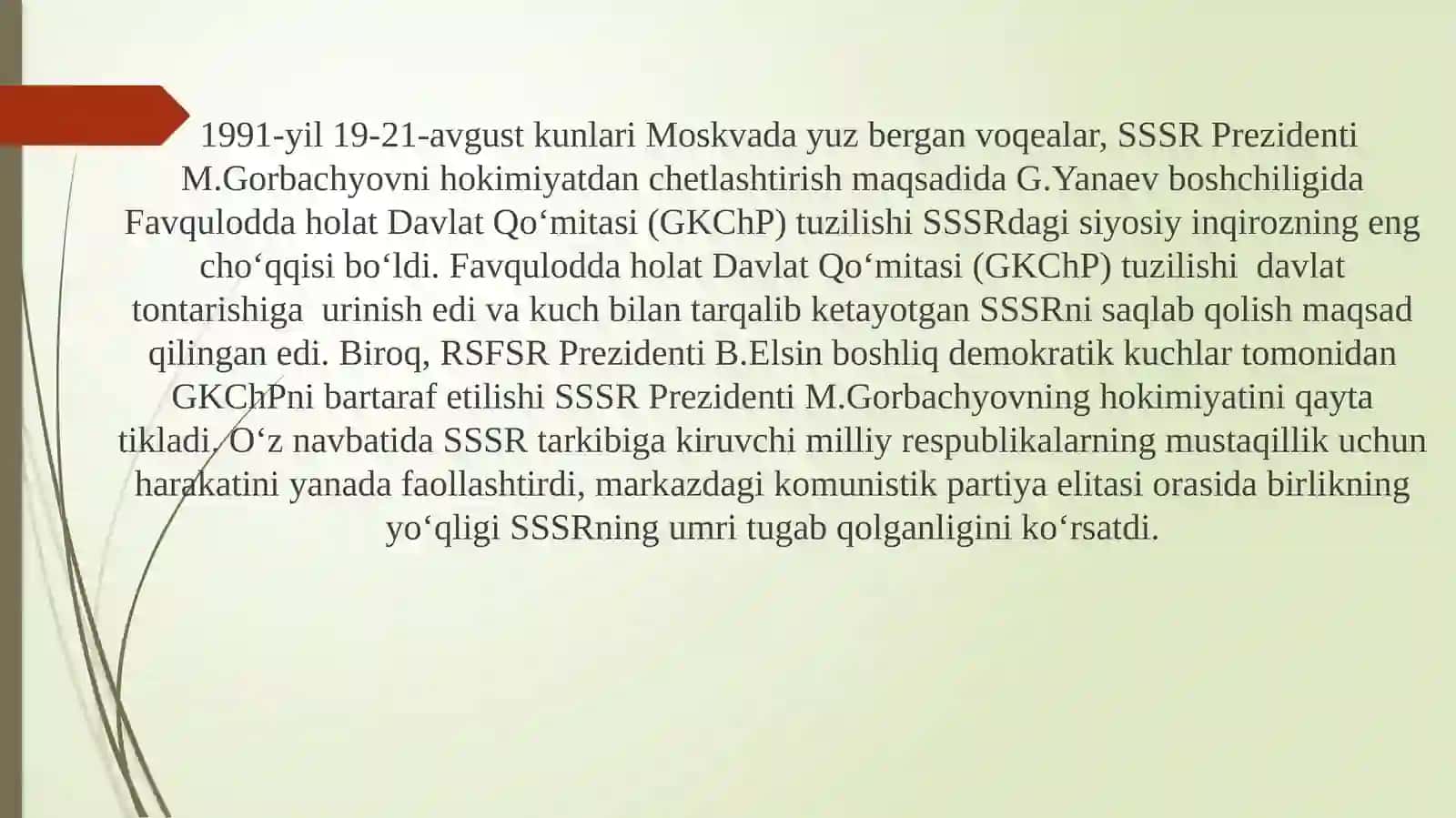 Oʻzbekiston Respublikasi Tashkil Topishining Tarixiyahamiyati 3