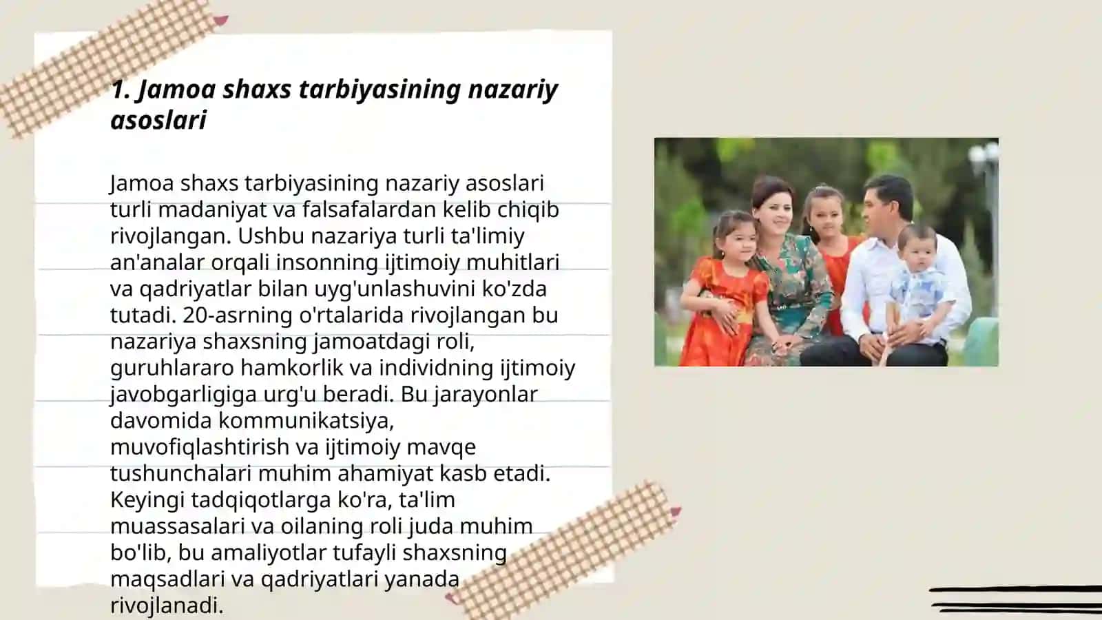 Jamoa shaxs tarbiyasining nazariy asoslari 3