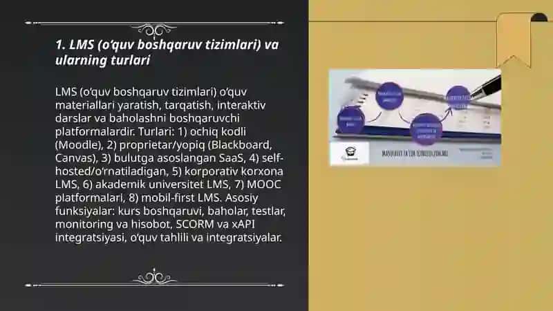 LMS (o‘quv boshqaruv tizimlari) va ularning turlari 3