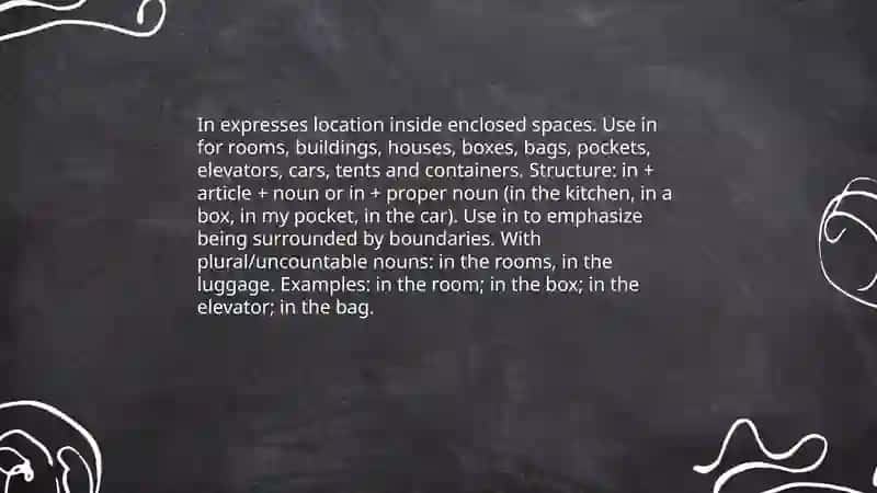 Prepositions of place 3