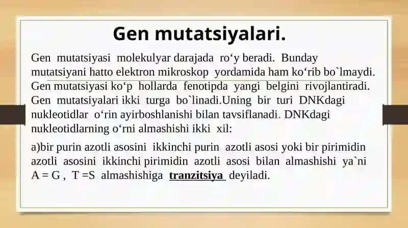 Xromosoma va genom mutatsiyalari 3