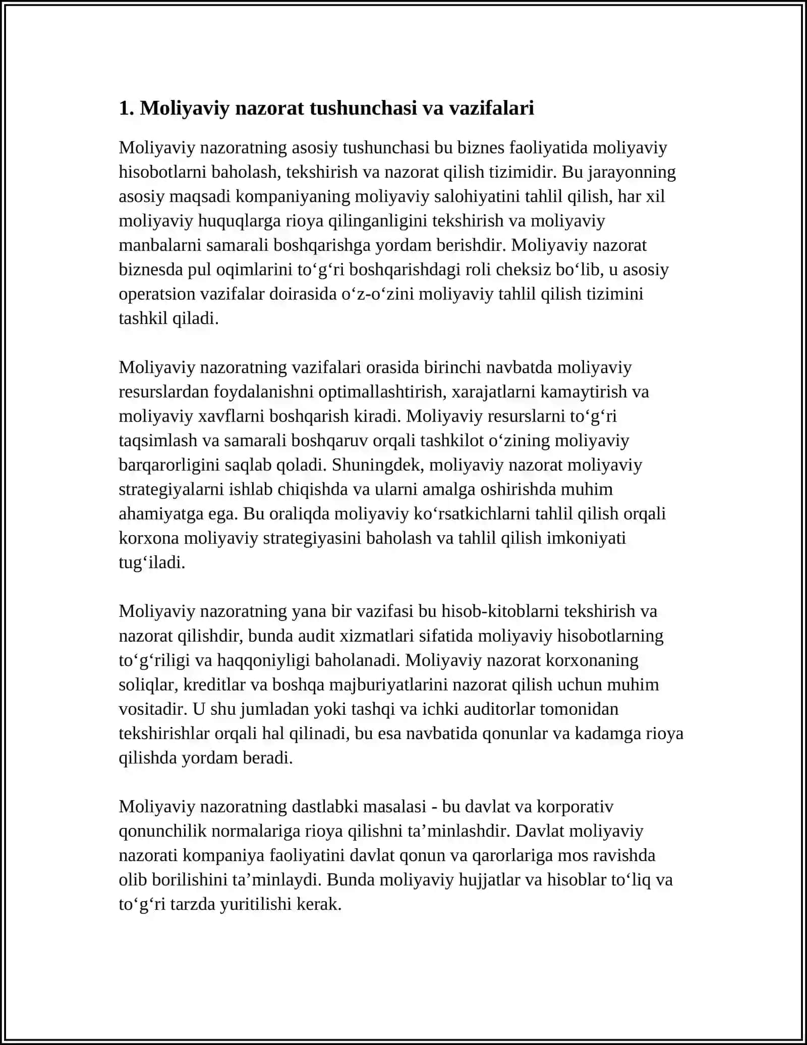 BIZNESDA MOLIYAVIY NAZORATNI TASHKIL ETISH ASOSLARI 3