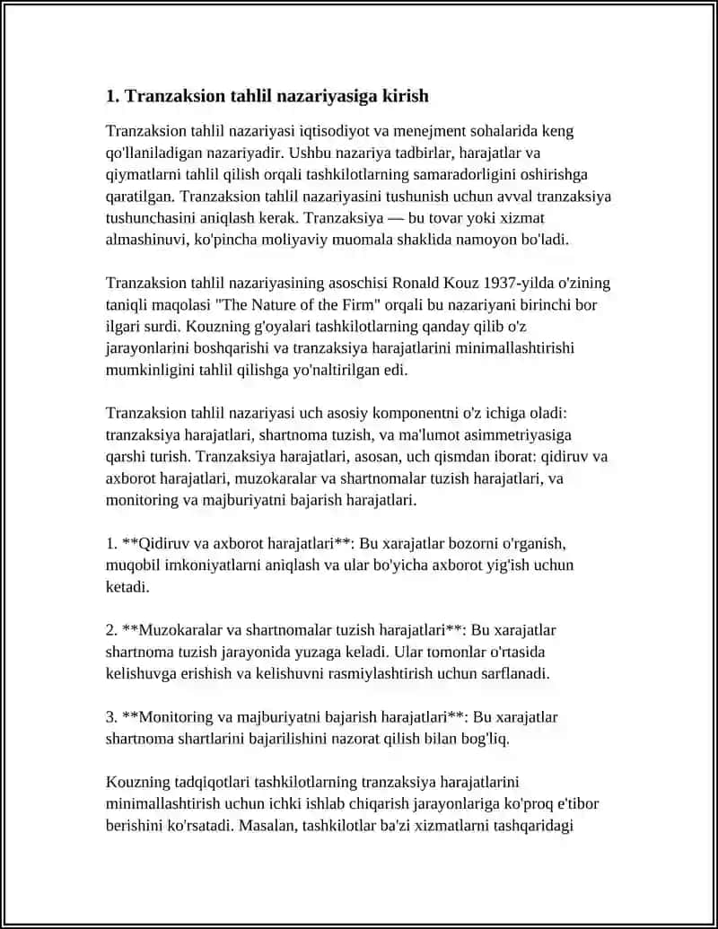 TRANZAKSION TAHLIL 3