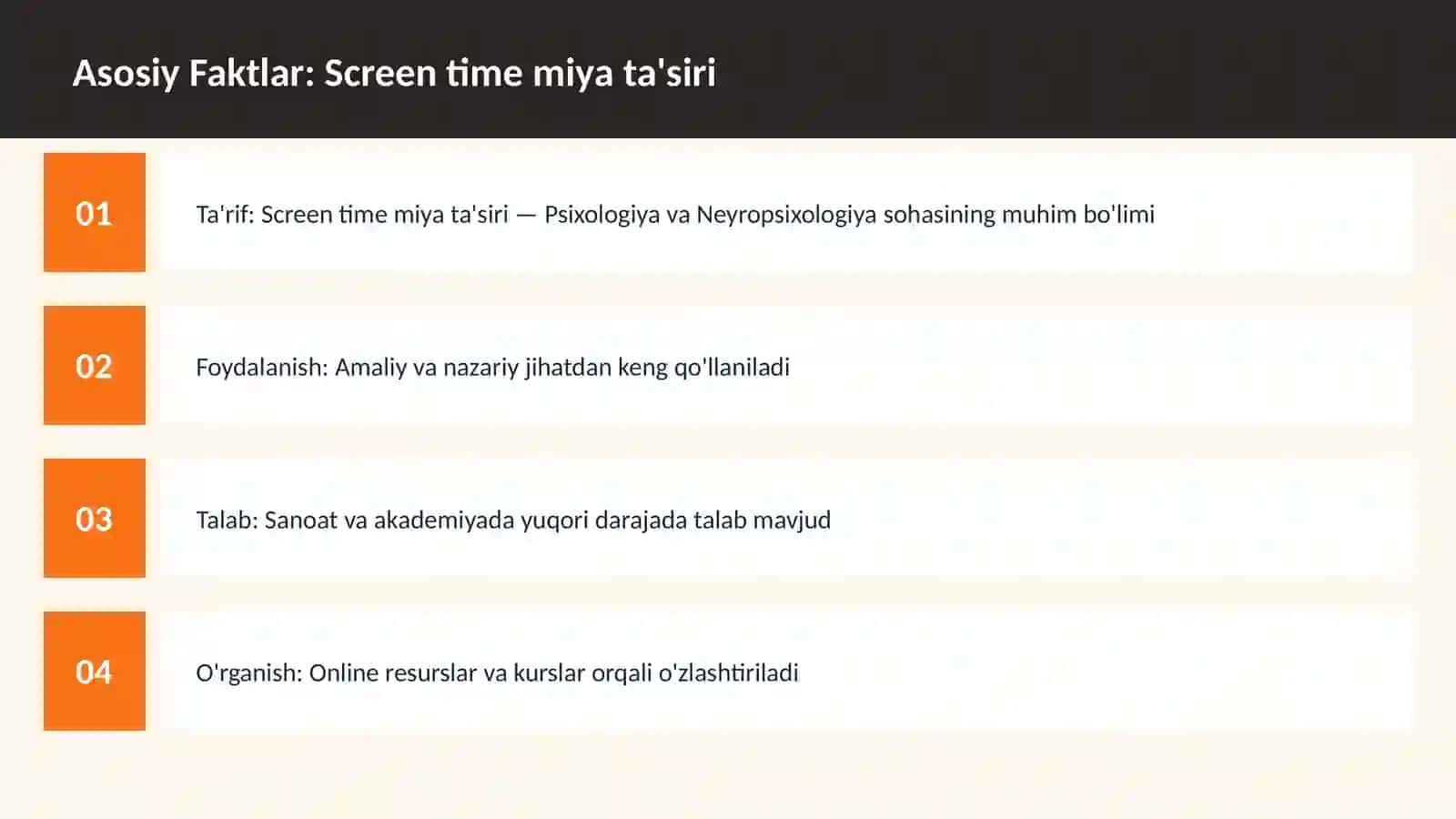 Screen time miya ta'siri 3