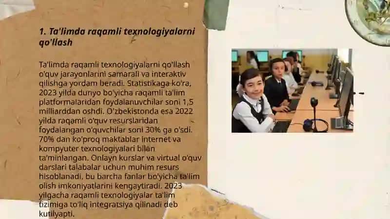 Ta'limda raqamli texnologiyalarni qo'llash 3