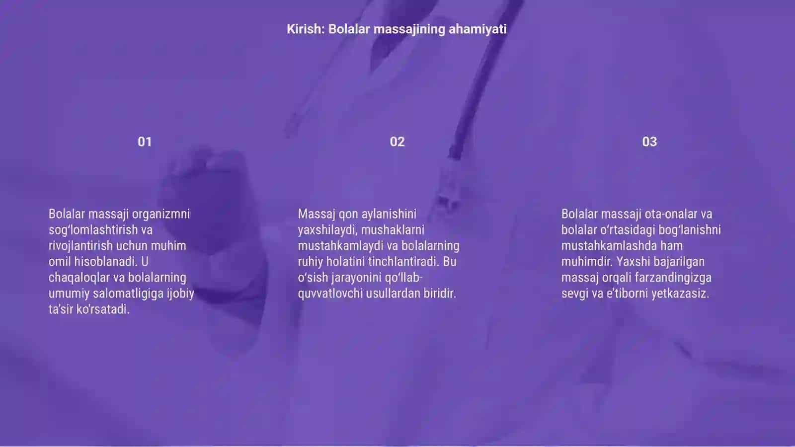 Pediatriyada bolalar massaji 3