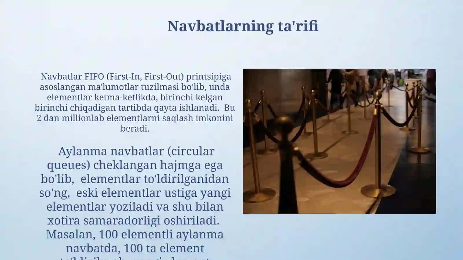 Navbatlar (queues) 3