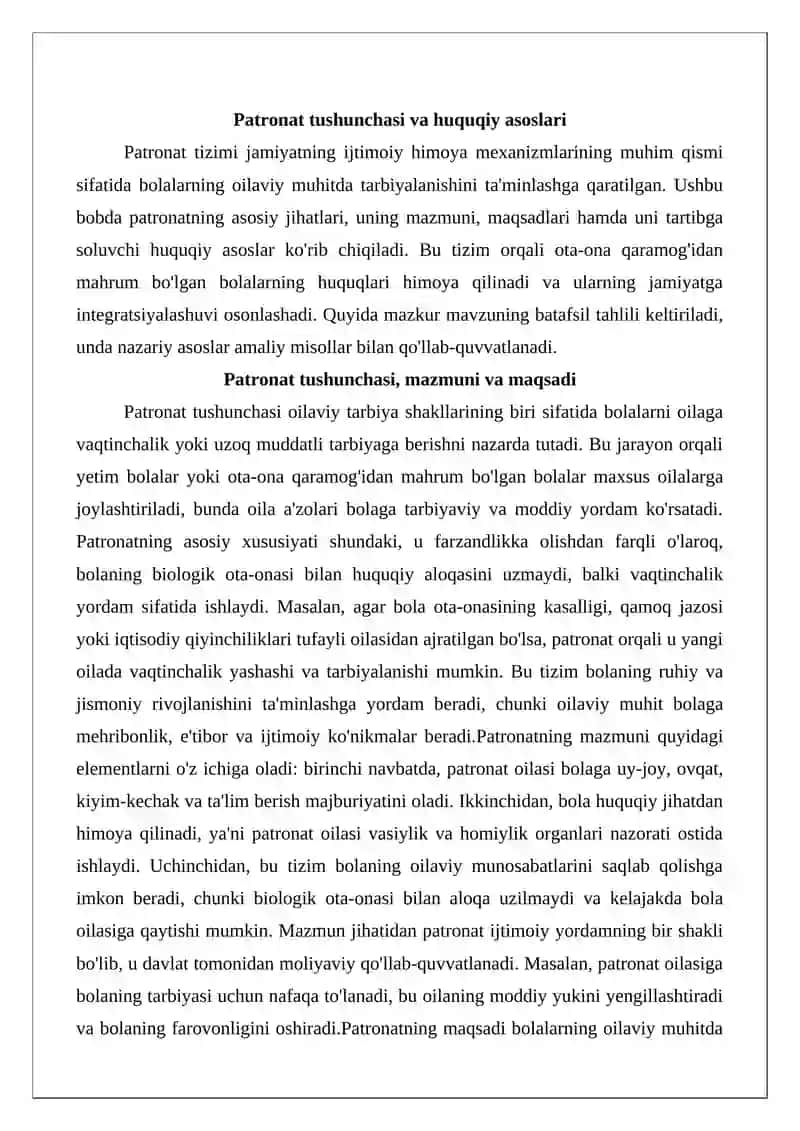 Bolalarni oilaga tarbiyaga olish (patronat) 3