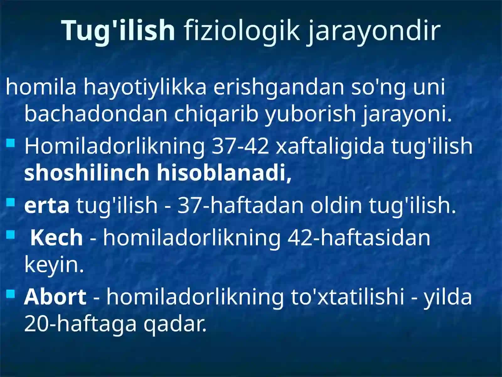 Fiziologik tug‘ruq 3