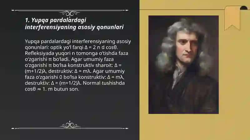 Yupqa pardalardagi interferensiya 3