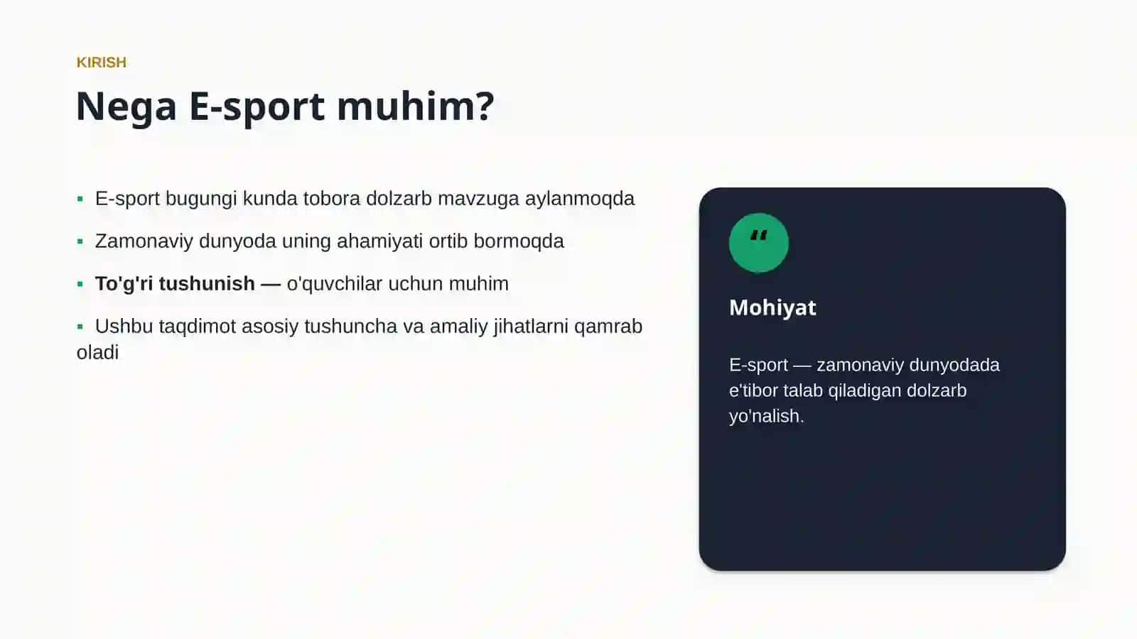ZAMONAVIY DUNYODA 3