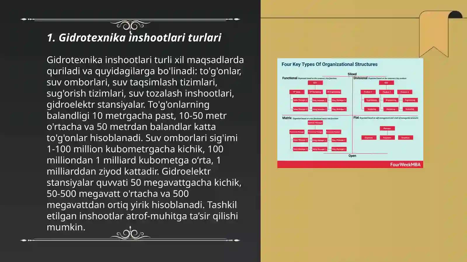 Gidrotexnik inshootlar tasnifi va ahamiyati 3