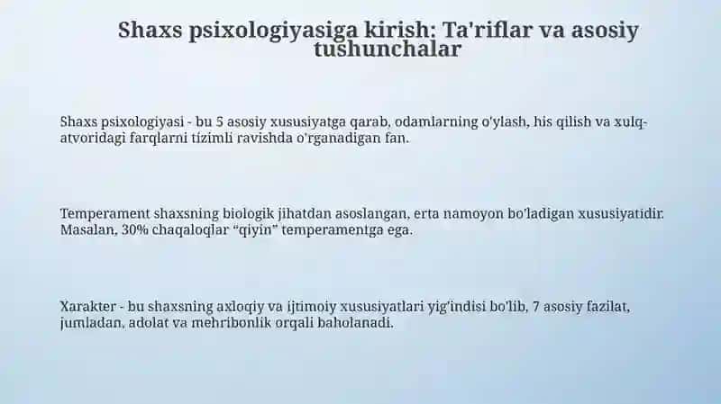Shaxs psixologiyasi 3