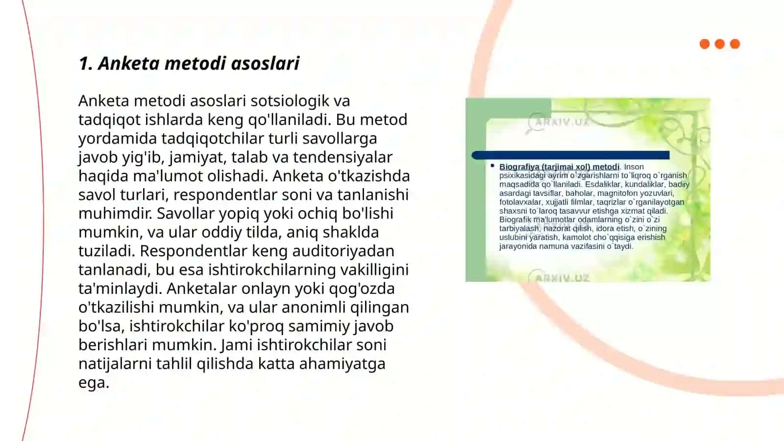 Anketa metodi asoslari 3